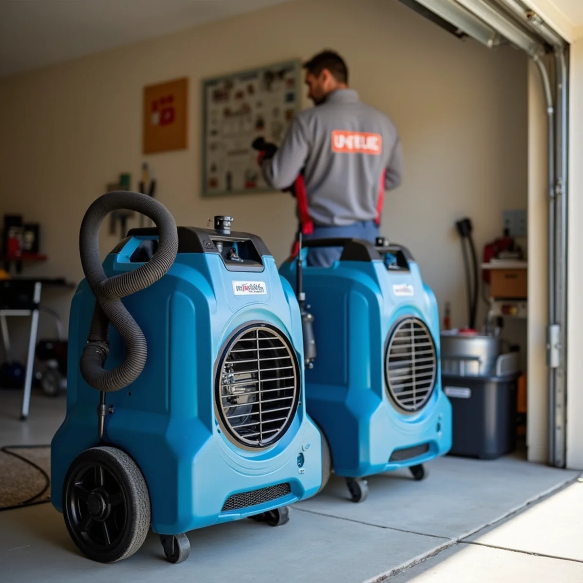Professional water extraction and drying equipment used in Rocklin, CA