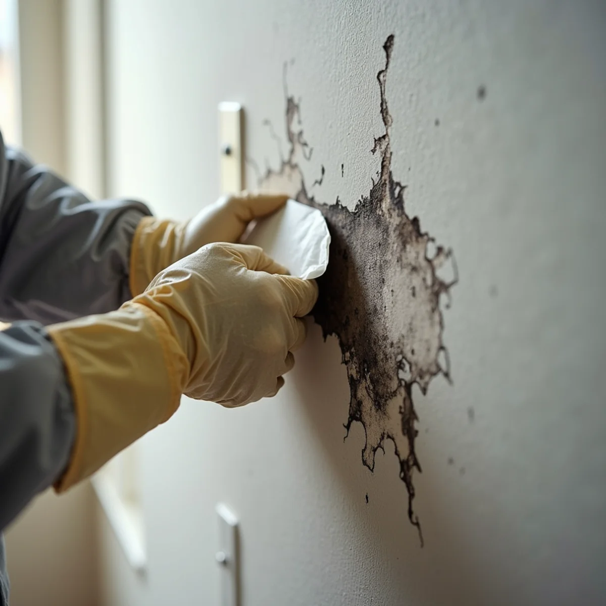 Mold Remediation crew at work in a Rocklin, CA home