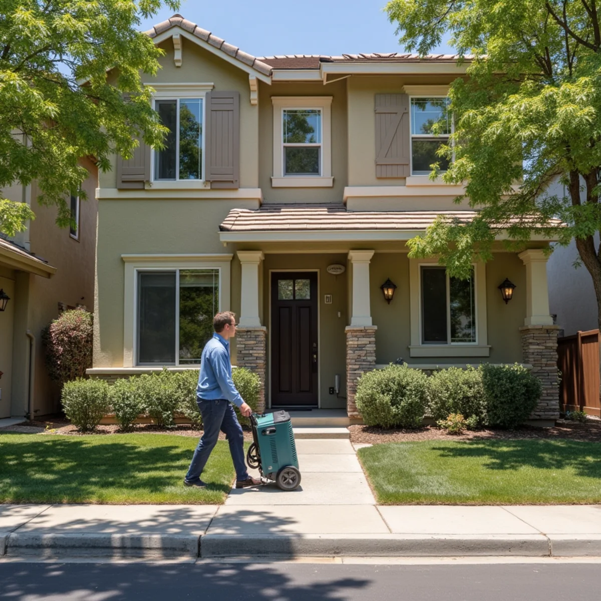 Water damage restoration in a Quarry Park Area, Rocklin home