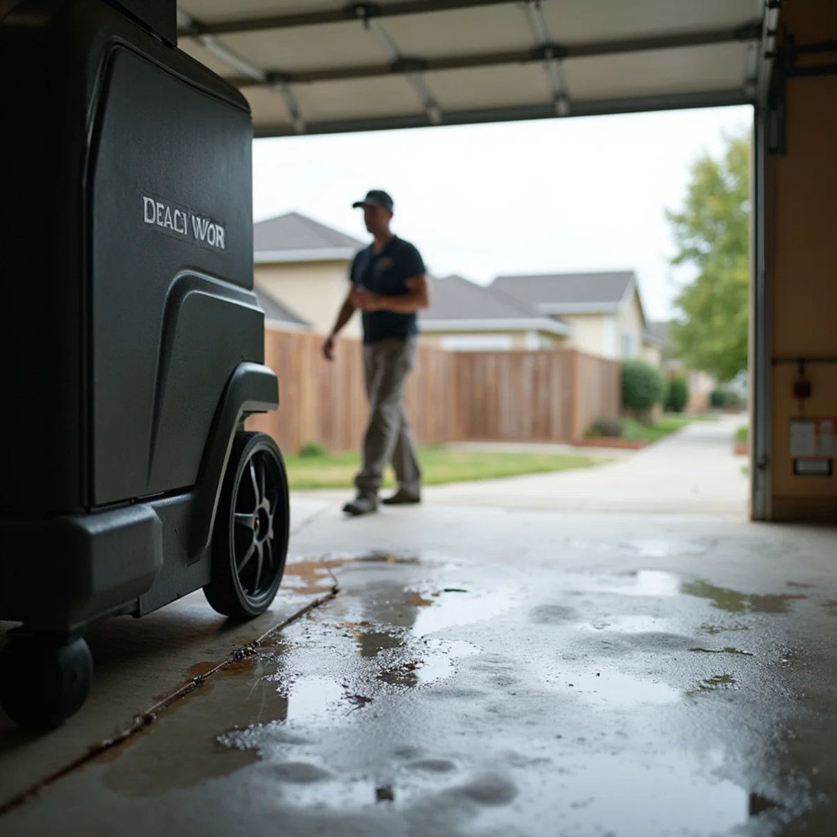 Water damage restoration in a Antelope home