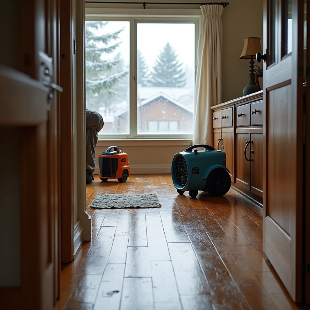 Water damage restoration in a Colfax home