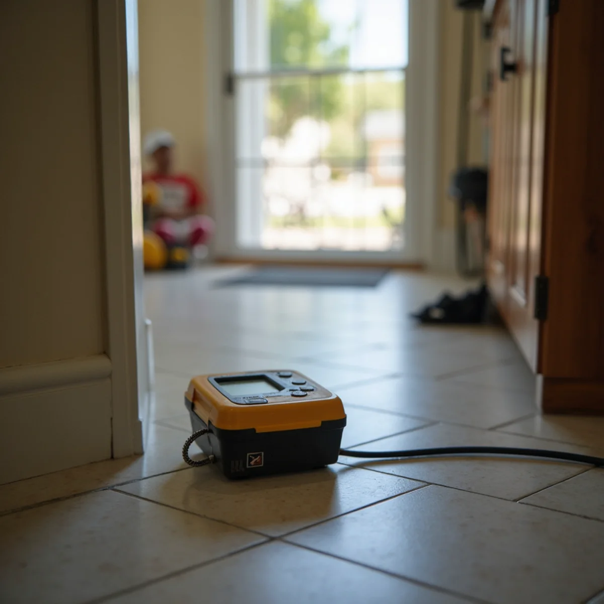 Water damage restoration in a Davis home